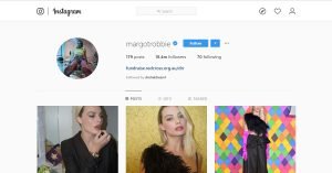 Margot Robbie Instagram profile
