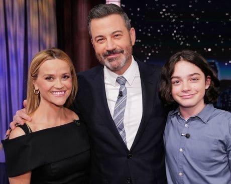 Wesley Kimmel With Reese Witherspoon & Jimmy Kimmel Live